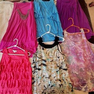 Lot of 6 Plus Size Sleeveless Shirts